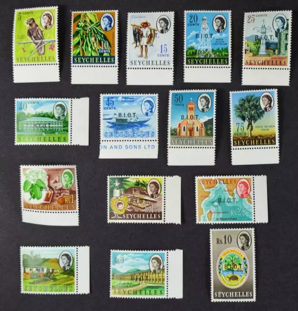 British Indian Ocean Territories Biot Stamps 1968 Set 15  U/M  (B19)