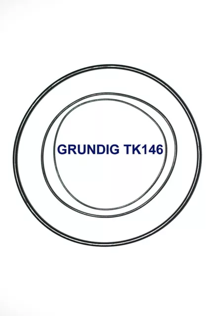 Courroies Set Grundig Tk146 Magnetophone A Bande Extra Fort Neuf Fabrique Tk 146