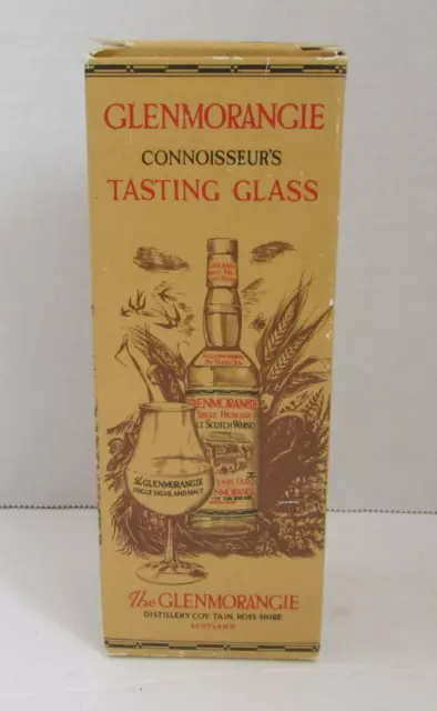 VINTAGE GLENMORANGIE Connoisseurs Tasting Glass Highland Whiskey NIB