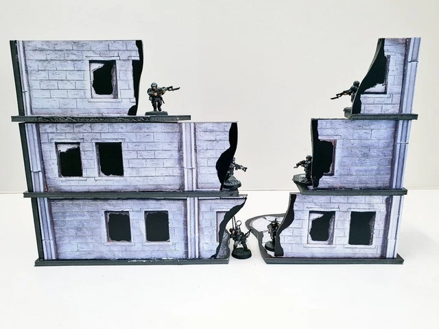 URBAN RUINS SET, Warhammer terrain scenery Digital Download wargame 40k ...