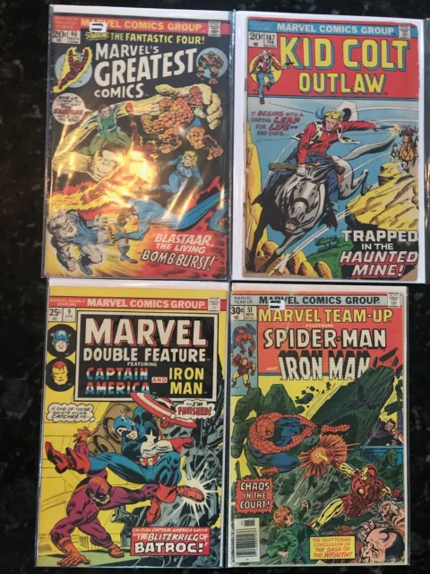 20 25 30 35 cent 7 old Marvel Comics reader copies Silver Bronze Age lot