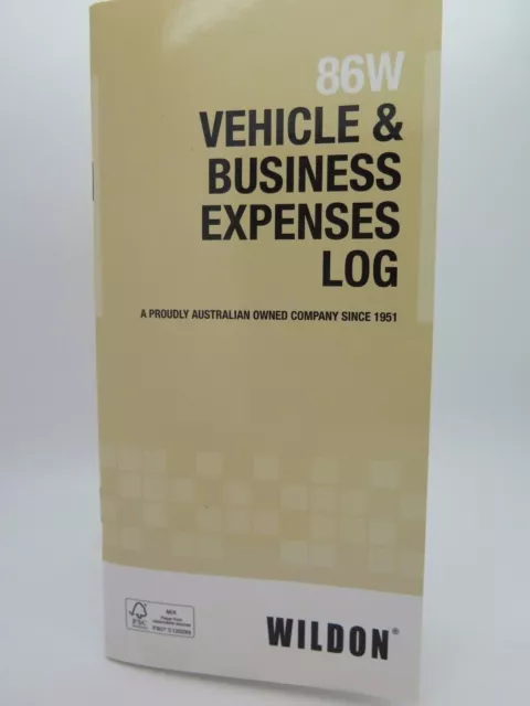 Wildon Vehicle & Business Expense Diary Log B00K Journal 86W WIL086