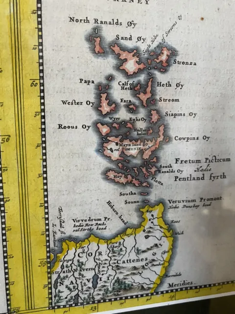 1654 SCOTIA REGNUM Map of Scotland, Shetland & Orkney Isles by BLAEU (SB2-1/2) 3