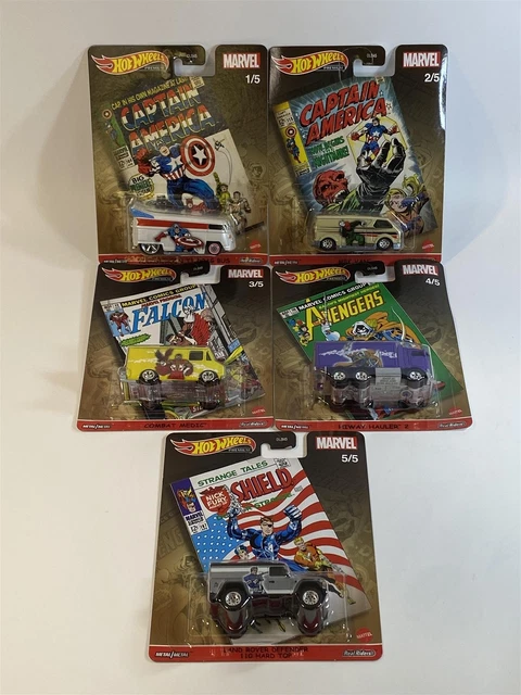 Real Riders Hothwheels HOT WHEELS REAL Riders Marvel Serie Set De 5 Modelos DLB45 946L EUR 69 ...