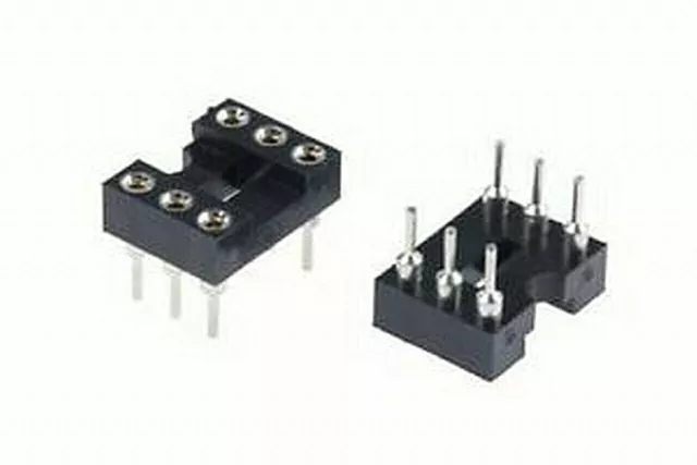 IC Socket 6 Way 0.3" Turned 17306-01-445 Narrow 7.62mm Width 6W x 5pcs