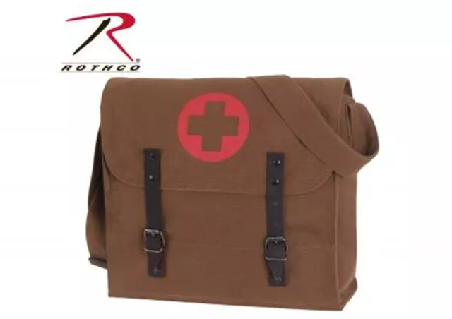 US Army Medical Corps Red Cross Medic Bag Shoulder Bag Canvas