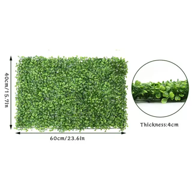 60X40cm Plante Artificielle Herbe Mural Haie Panneaux Backdrop - Jardin Décor