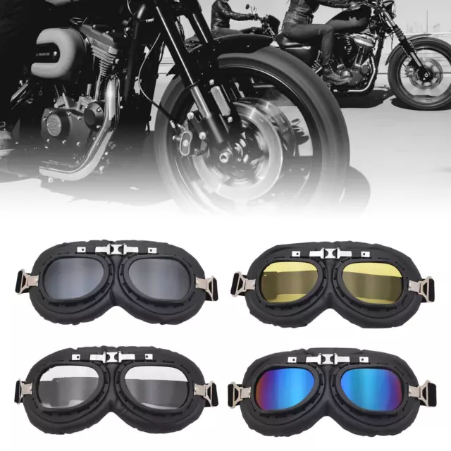 Motorradbrille Retro Steampunk Staubdichte Motocross Brille Outdoor Brille