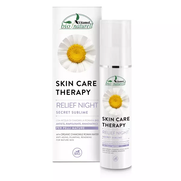 Vitamol Bio Naturell RELIEF NIGHT Crema viso antietà 50ml per pelli mature