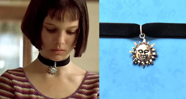 MATHILDA VELVET CHOKER Necklace With Sun Pendant Leon Natalie Portman Cosplay 5.99 PicClick UK