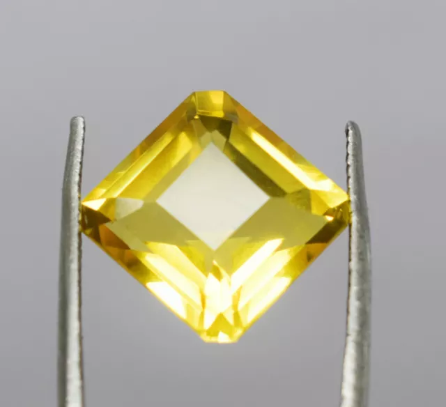 Beautiful Cut Natural 7.30 Ct Yellow Sapphire Radiant Cut Loose Gemstone