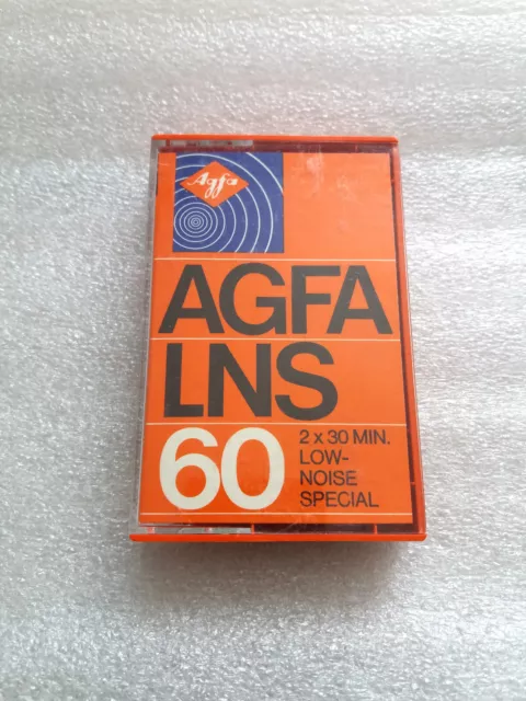 AGFA LNS 60 Vintage Audio Cassette Tape 1975 Made in Germany