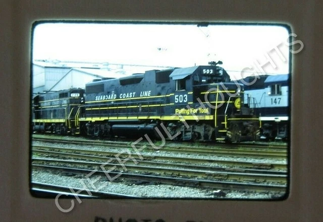 Original '77 Kodachrome Slide SCL Seaboard Coast Line 503 GP38-2 Richmond  25U31