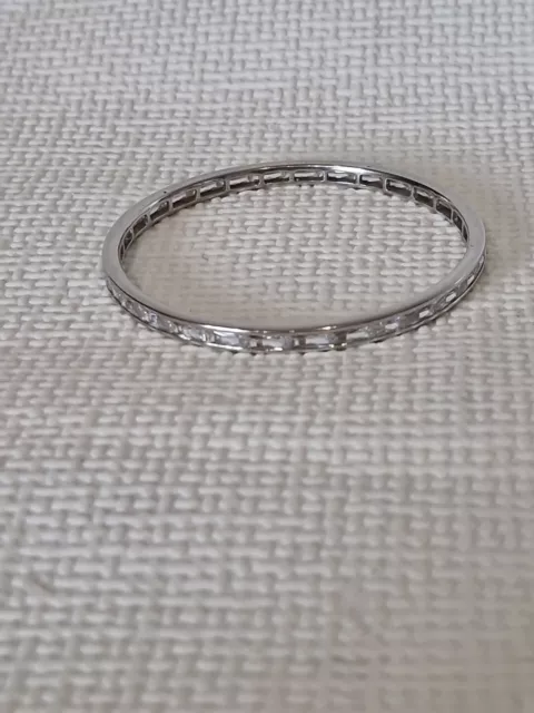 Sterling Silver CZ Bangle/Bracelet