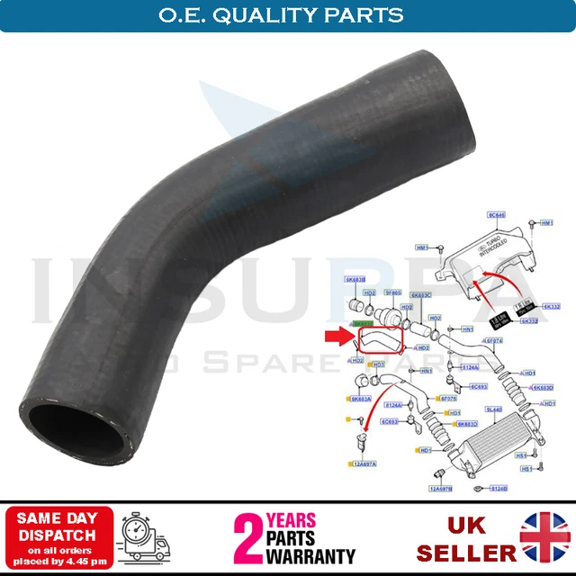 REFROIDISSEUR TURBO TUYAU pour Audi A6 C6 2.0 Tdi 2004-2011 4F0145738Q REFROIDISSEUR TURBO TUYAU pour Audi A6 C6 2.0 Tdi 2004-2011 4F0145738Q