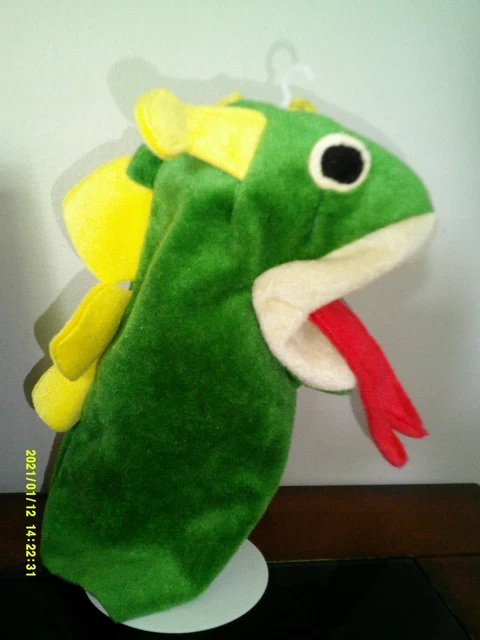 Baby Einstein Green Bard Dragon Hand Puppet Kid's 11 Rare