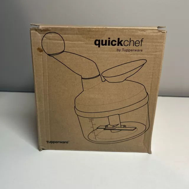 Tupperware QuickChef Salad/Fruit/Vegetable Chopper - Sapphire Blue