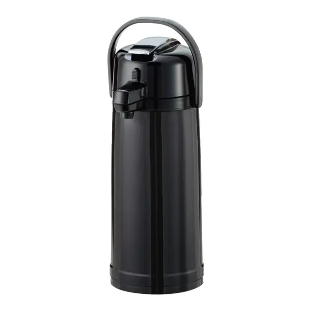 ECAL22PBLK Airpot with Lever, Glass and Plastic Lined, 2.2 L, Black