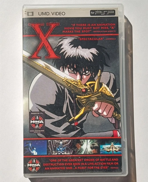 Sony PSP UMD Video - X Manga Anime - case & movie disc - tested, working Sony PSP UMD Video - X Manga Anime - case & movie disc - tested, working