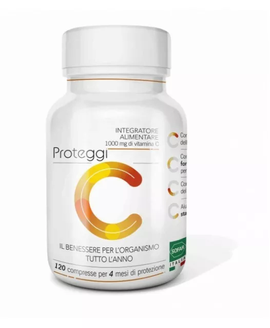 VITAMINA C PROTEGGI C SOFAR senza glutine e lattosio - 120 compresse 1000 mg