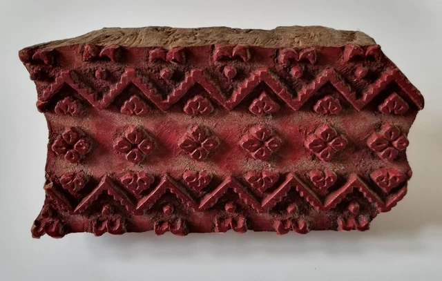 Schöner antiker geschnitzter Bunta Holzstempel für Stoffdruck - Afghanistan