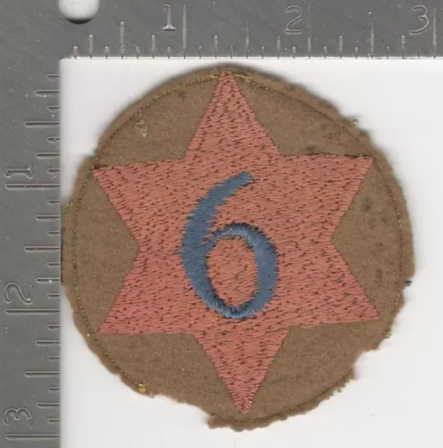 WW 1 US Army 6th Division Patch Inv# 36