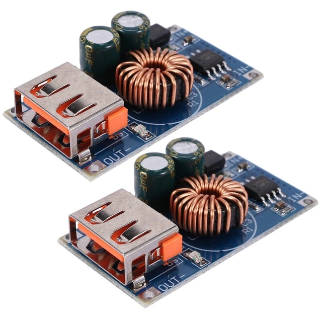 2X USB Dc Step-Down Module 12V/24V to Qc3.0 Fast  Mobile Phone Charging8574
