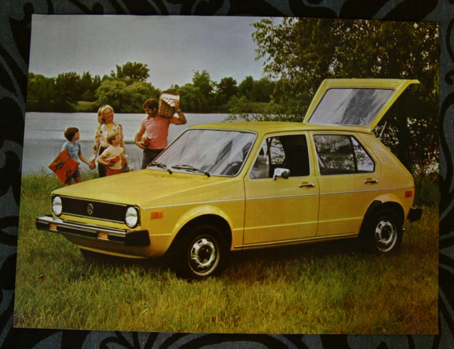 Vw Rabbit Back 1975 VW VOLKSWAGEN RABBIT brochure catalog - French - Canadian Market ...