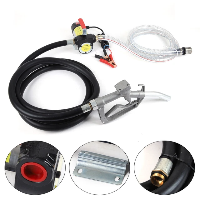 Electric Fuel Transfer Pump Diesel Kerosene Oil Commercial Auto 12V 175W 50L/Min
