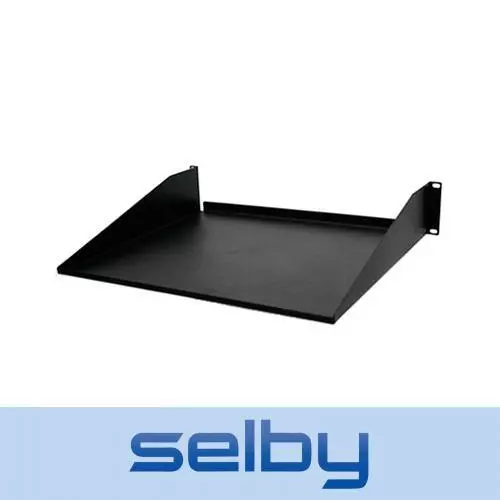 2U 2RU 19in x 381mm (15in) Solid Cantilever Steel Shelf For Rack Server Cabinet