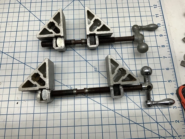 Two T-slot Adjustable Clamps NS59, 0in. - 4in.