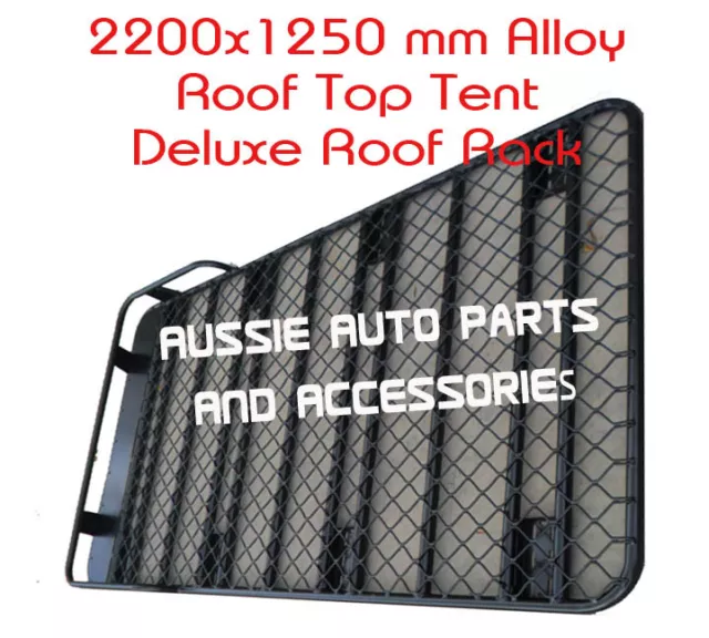 Alloy Roof Top Tent Rack 2200mm for Toyota Landcruiser 76 Series Alloy Tent Rack 2