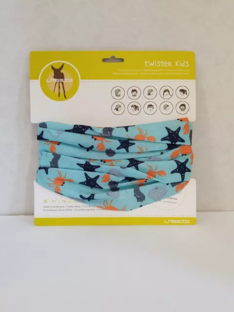 Lassig Twister Kids Splash & Fun Star Fish Multifunctional Face Scarf 18"-21"