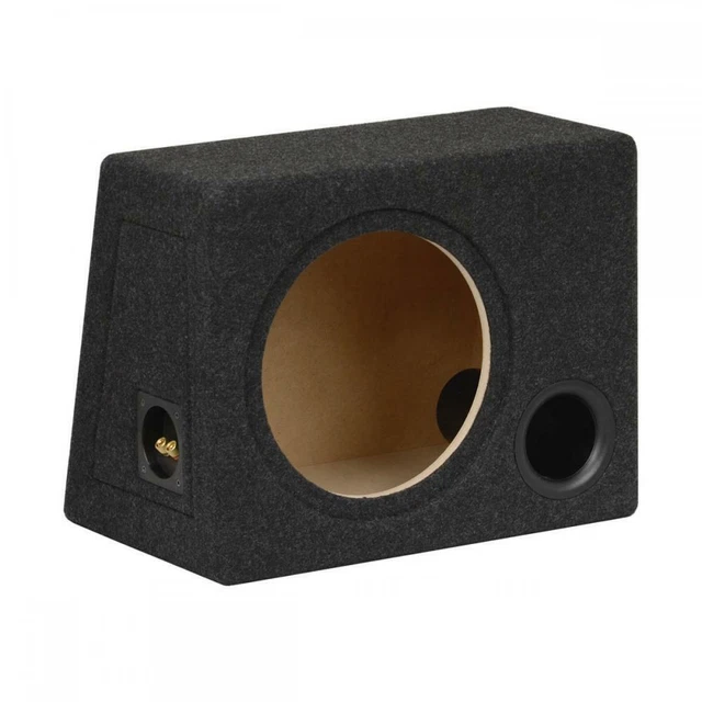 25.4cm 25cm MDF Nero Porting Auto Altoparlante Audio Sub Subwoofer Bass Box 25L