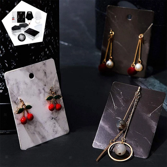 800x Necklace Display Cards Price Label Tag Jewelry Hang Tags for Necklaces