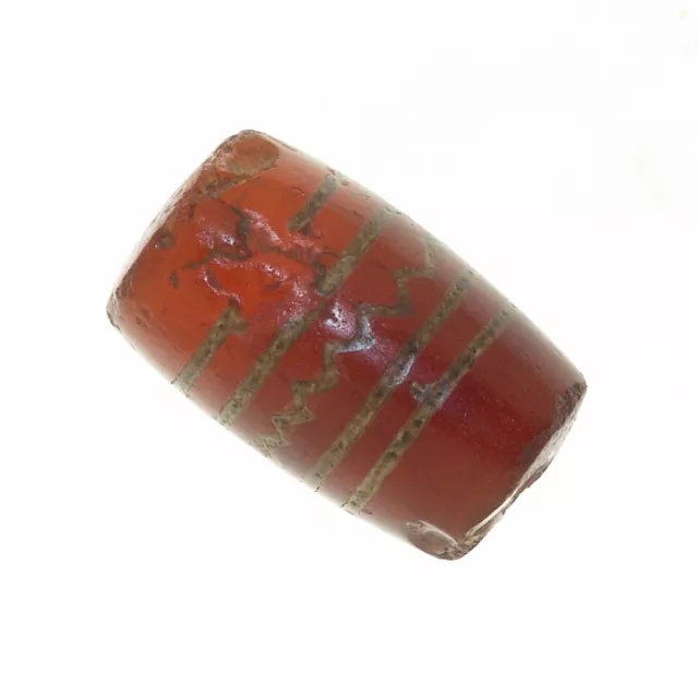 (0384) Buddhist Chung gZi Stone  Bead, China Tibet  涌越秀石珠 2