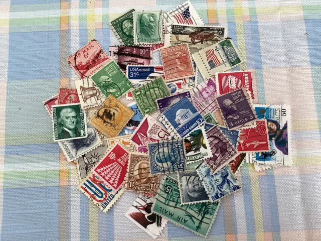 50 USA Stamps Used, All Different