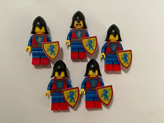 LEGO CASTLE 2024 Minifigure Bundle x 5 Lion Knight Soldier Unicorn