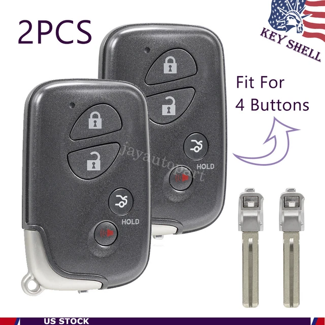 2 for 2005 2006 2007 2008 2009 2010 2011 2012 LEXUS ES350 Key Fob Shell Car Case