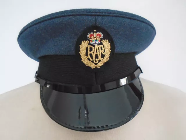 Raf Mans Peaked Cap With Badge Size 57Cm Genuine Raf Issue