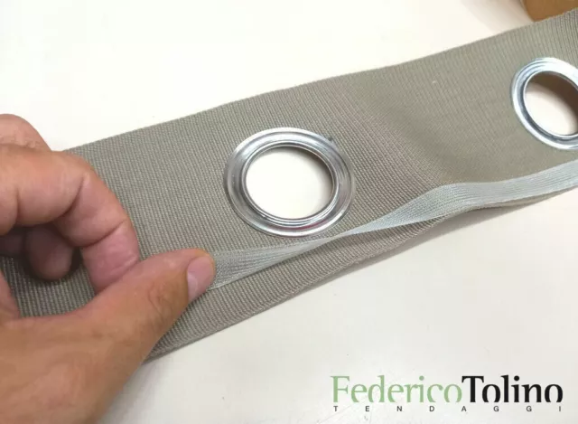 Fettuccia borchiata con doppia tasca -col: grigio, tortora