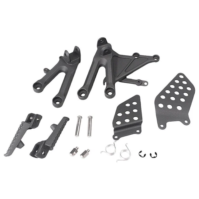 Supporto poggiapiedi anteriore Rider per Honda CBR1000RR 2004-2007 set nero