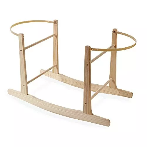 Clair de Lune | Rocking Moses Basket Stand | Fits Wicker & Palm Moses Baskets...