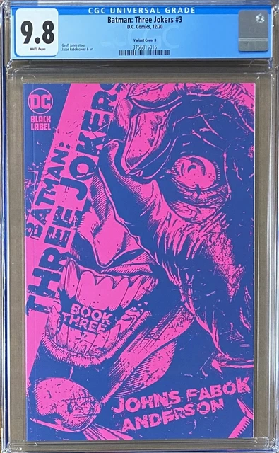 Batman: Three Jokers #3 1:25 Retailer Incentive Variant B DC Black Label CGC 9.8