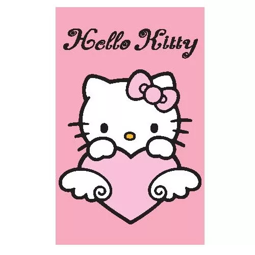 Sanrio Hello Kitty XL Teppich/Abtreter/Bettvorleger/Badematte/Matte NEU 80x50 cm