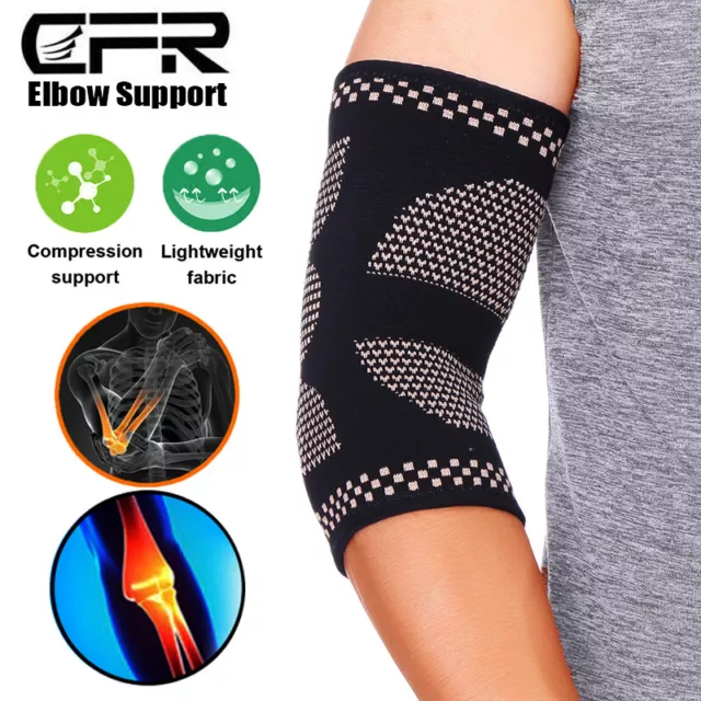 Elbow Support Brace Arthritis Bandage Tennis Arm Compression Sleeve Wrap Strap M