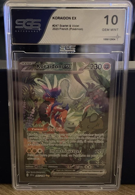 Carta Pokémon Koraidon Ex 123/198 - Escarlata Y Violeta - Doble Rara Con Efecto Holo