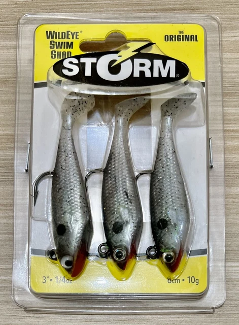 Tsunami Fishing Tackle Holographic Swim Shad Soft Bait - Black (5 In - Foto 4