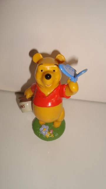 Figurine Vintage Walt Disney Winnie L'Ourson Winnie The Pooh Bully | 4x4 Cm | Fabriqué En France | Parfait Pour Les Collectionneurs Disney