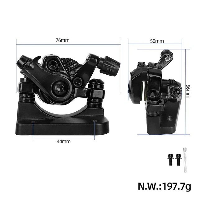 Étrier De Frein à Disque Avant Droit Pour Scooter électrique - Compatible Roues 8 Et 10 Pouces, Noir